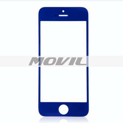 Colored Front Screen Repair LCD Glass Lens Outer Screen Replacement For iPhone 5 5G 5S blue
